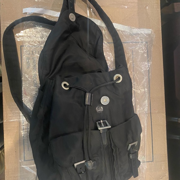 Vintage Black Prada Nylon Tessuto Drawstring Backpack - Picture 9 of 9